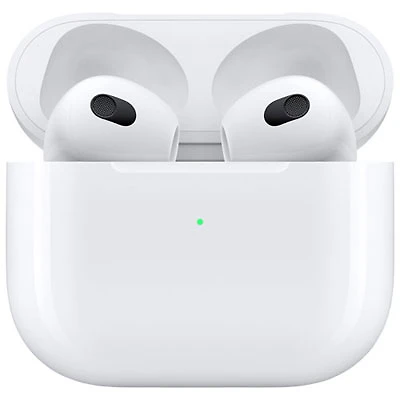 Open Box - Apple AirPods (3rd generation) In-Ear True Wireless Earbuds with MagSafe Charging Case - White