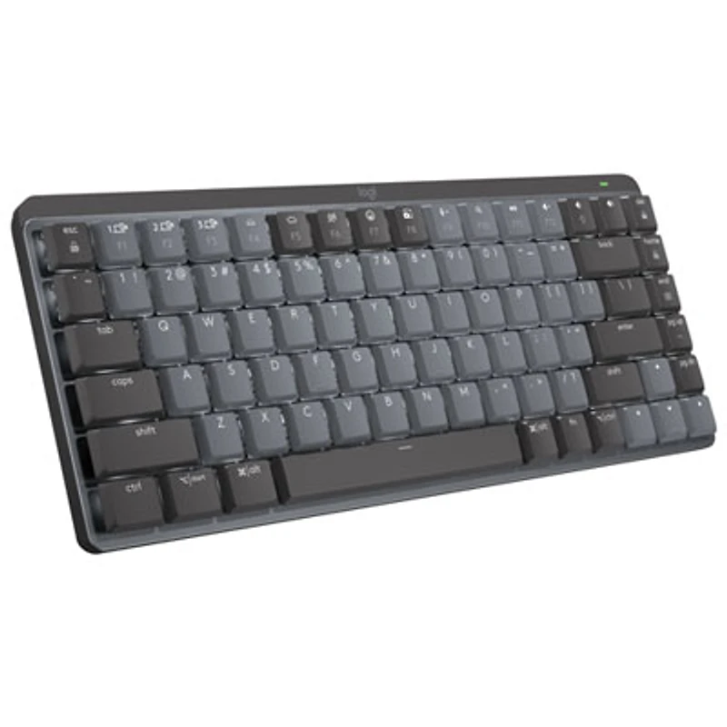 Logitech MX Mechanical Mini Wireless Compact Backlit Clicky Keyboard - Graphite
