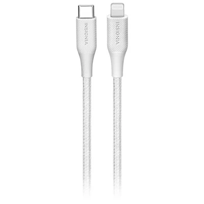 Insignia 1.8m (5.9 ft.) USB-C to Lightning Cable (NS-MCLC6WH23-C) - White
