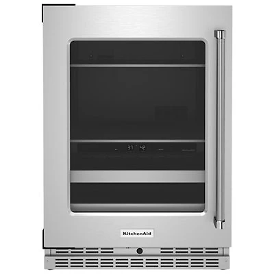 KitchenAid Undercounter 4.9 Cu. Ft. Freestanding Beverage Centre (KUBL314KSS) - Stainless Steel