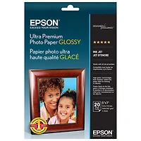 Epson 20-Sheet 5" x 7" Ultra Premium Glossy Photo Paper