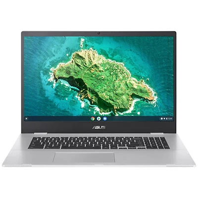 ASUS 17.3" Chromebook - Transparent Silver (Intel Pentium Silver N6000/128GB eMMC/8GB RAM/ChromeOS)