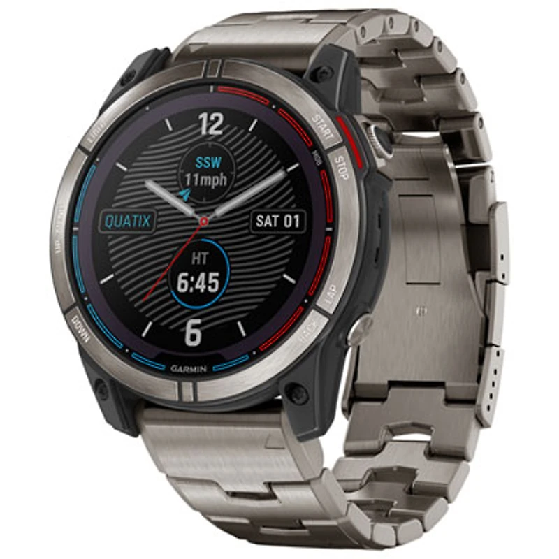 Garmin Quatix 7X 51mm Marine Bluetooth Sailing Smartwatch - Titanium