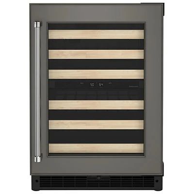 KitchenAid 46-Bottle Freestanding Dual Temperature Zone Wine Cellar (KUWR214KPA) - Panel Ready