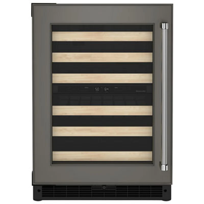 KitchenAid 46-Bottle Freestanding Dual Temperature Zone Wine Cellar (KUWL214KPA) - Panel Ready