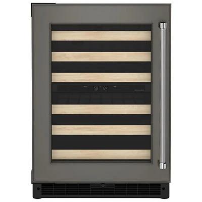 KitchenAid 46-Bottle Freestanding Dual Temperature Zone Wine Cellar (KUWL214KPA) - Panel Ready