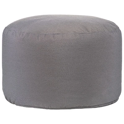 Gouchee Home Soleil Polyester Pouf - Charcoal