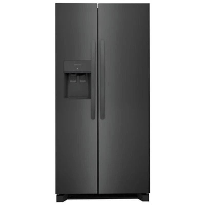 Frigidaire 33" 22.3 Cu. Ft. Side-By-Side Refrigerator with Ice & Water Dispenser (FRSS2323AD) - Black Stainless Steel