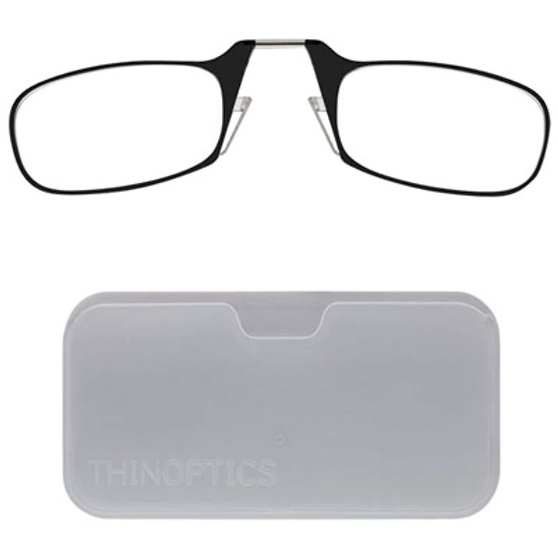 ThinOptics White Pod & Reading Glasses with +2.0 Lens Strength