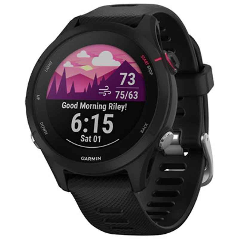 Garmin Forerunner 255S Music 41mm GPS Watch with Heart Rate Monitor - Black