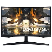 Open Box - Samsung Odyssey G5 27" QHD 165Hz 1ms GTG Curved VA LCD FreeSync Gaming Monitor (LS27AG550ENXZA)