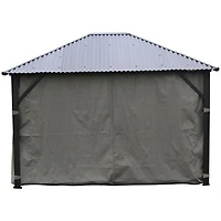 Corriveau Safezone Seasonal Curtain for 10’ x 12’ Gazebo - Grey