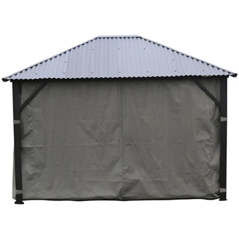 Corriveau Safezone Seasonal Curtain for 10’ x 10’ Gazebo - Grey