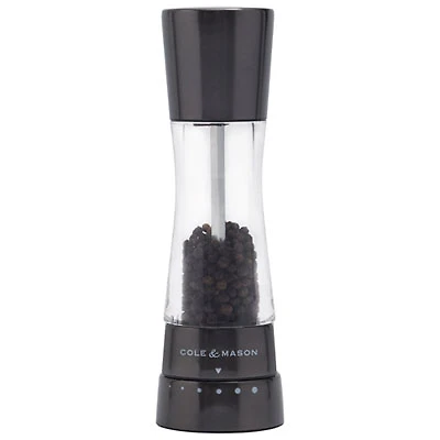 Cole & Mason Derwent Pepper Mill - Acrylic/Gunmetal