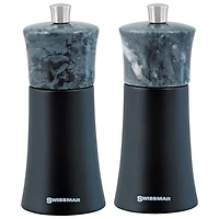 Swissmar Torre Salt & Pepper Mill Set - Dark Wood/Granite