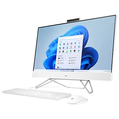Open Box - HP 27" All-in-One PC - Starry White (AMD Ryzen 5 5500U/512GB SSD/16GB RAM/Win 11)