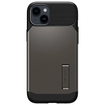 Spigen Slim Armor Fitted Hard Shell Case for iPhone 14/13 - Gunmetal