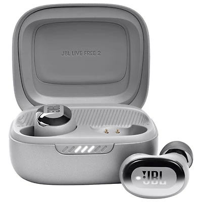 JBL Live Free 2 In-Ear Noise Cancelling True Wireless Earbuds - Silver