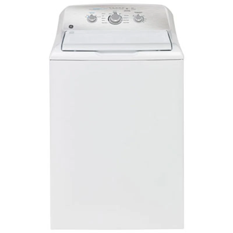 GE 4.4 Cu. Ft. High Efficiency Top Load Washer (GTW331BMRWS) -White -Open Box -Scratch & Dent