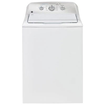 GE 4.4 Cu. Ft. High Efficiency Top Load Washer (GTW331BMRWS) -White -Open Box -Scratch & Dent