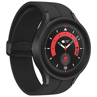 Samsung Galaxy Watch5 Pro (GPS + LTE) 45mm Smartwatch with Heart Rate Monitor - Black