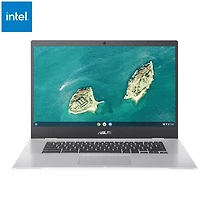 Open Box - ASUS CX1 15.6" Chromebook -Silver (Intel Celeron N3350/64GB eMMC/8GB RAM/ChromeOS)