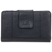 Mancini Pebble RFID Genuine Leather Bi-fold 17-Slot Clutch Wallet