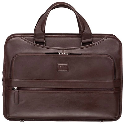 Mancini Milan 15.6" 3-Compartment Laptop Briefcase Bag