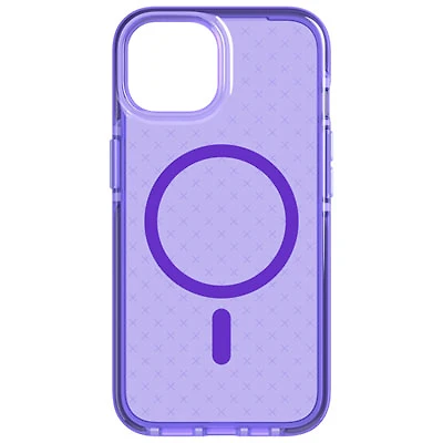 tech21 Evo Check Fitted Soft Shell Case for iPhone 14/13 - Wondrous Purple