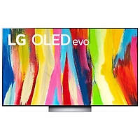 Open Box - LG 77" 4K UHD HDR OLED webOS Evo ThinQ AI Smart TV (OLED77C2PUA) - 2022 - Dark Titan Silver