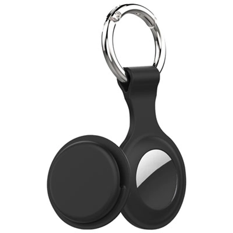 LBT 2-in-1 Silicone Keyring and Holder for AirTag - Black
