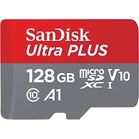 SanDisk Ultra PLUS V10 128GB 150MB/s microSDXC Memory Card