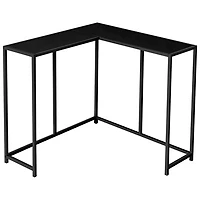 Monarch Contemporary L-Shape Console Table