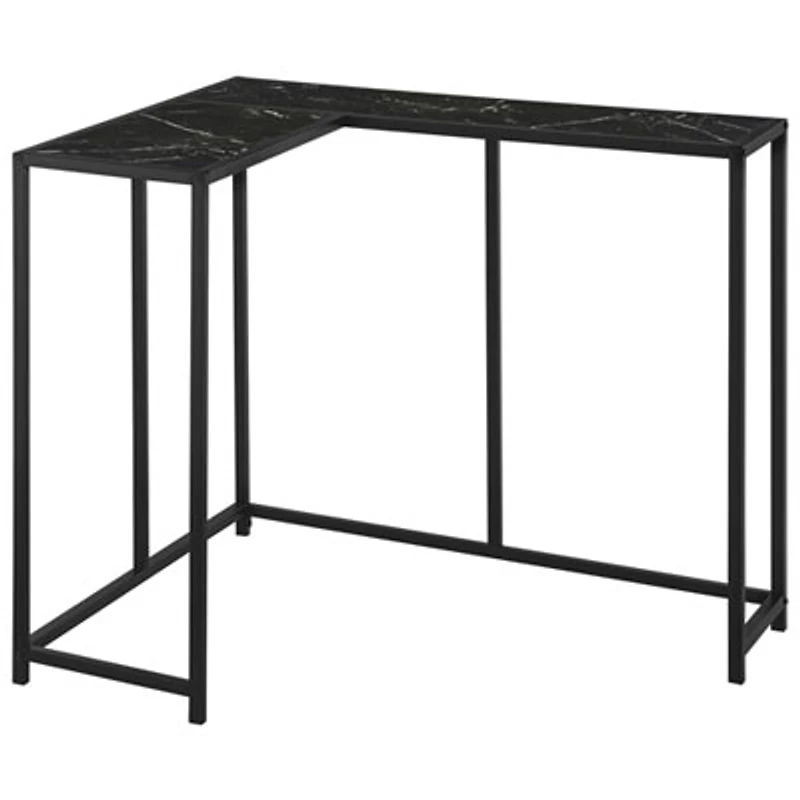 Monarch Contemporary L-Shape Console Table
