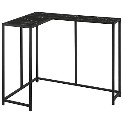 Monarch Contemporary L-Shape Console Table