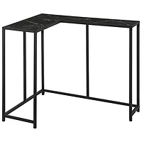 Monarch Contemporary L-Shape Console Table