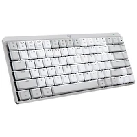 Logitech MX Mechanical Mini Bluetooth Backlit Mechanical Ergonomic Keyboard for Mac - Pale Grey
