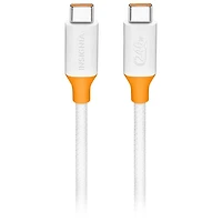 Insignia 2.5m (8 ft.) USB-C to USB-C Charge Cable (NS-PC3CC8W23-C) - White - Only at Best Buy