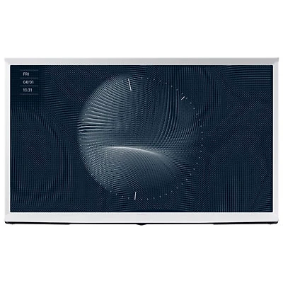 Open Box - Samsung The Serif 43" 4K UHD HDR QLED Tizen Smart TV (QN43LS01BAFXZC) - 2022 - Cloud White