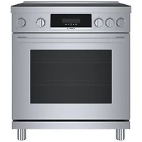 Bosch 800 Series 30" True Convection Induction Range (HIS8055C) - Stainless Steel