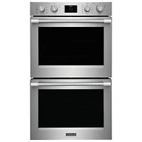 Frigidaire Professional 30" 2 x 5.3 Cu. Ft. Total Convection Electric Combination Wall Oven (PCWD3080AF) - Stainless Steel