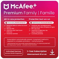 McAfee+ Premium Family (Windows/Mac/Android/iOS) - Unlimited Devices - 1 Year - Digital Download