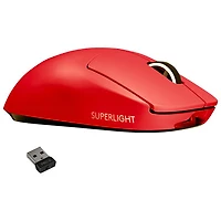 Logitech G Pro X Superlight 25600 DPI Wireless HERO Optical Gaming Mouse - Red - Only at Best Buy