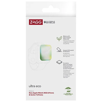 InvisibleShield by ZAGG Ultra Eco 41mm Screen Protector for Apple Watch