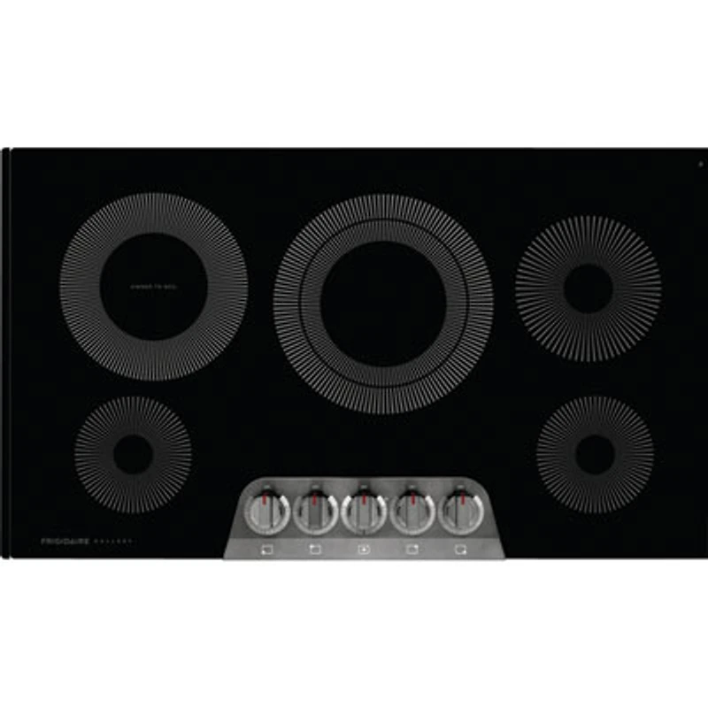 Frigidaire Gallery 36" 5-Element Electric Cooktop (GCCE3670AD) - Black Stainless Steel