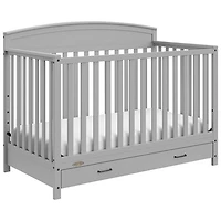 Graco Benton 5-in-1 Convertible Crib with Drawer - Pebble Grey