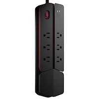Monster Power Center Vertex 6-Outlet Surge Protector - Black