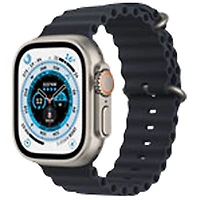 Virgin Plus Apple Watch Ultra (GPS + Cellular) 49mm Titanium Case with Midnight Ocean Band