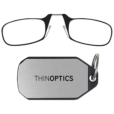ThinOptics Readers Reading Glasses with Keychain Case - 1.0 Strength