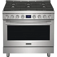 Frigidaire 36" 4.4 Cu. Ft. 6-Burner Freestanding Gas Range (PCFG3670AF) - Smudge-Proof Stainless Steel